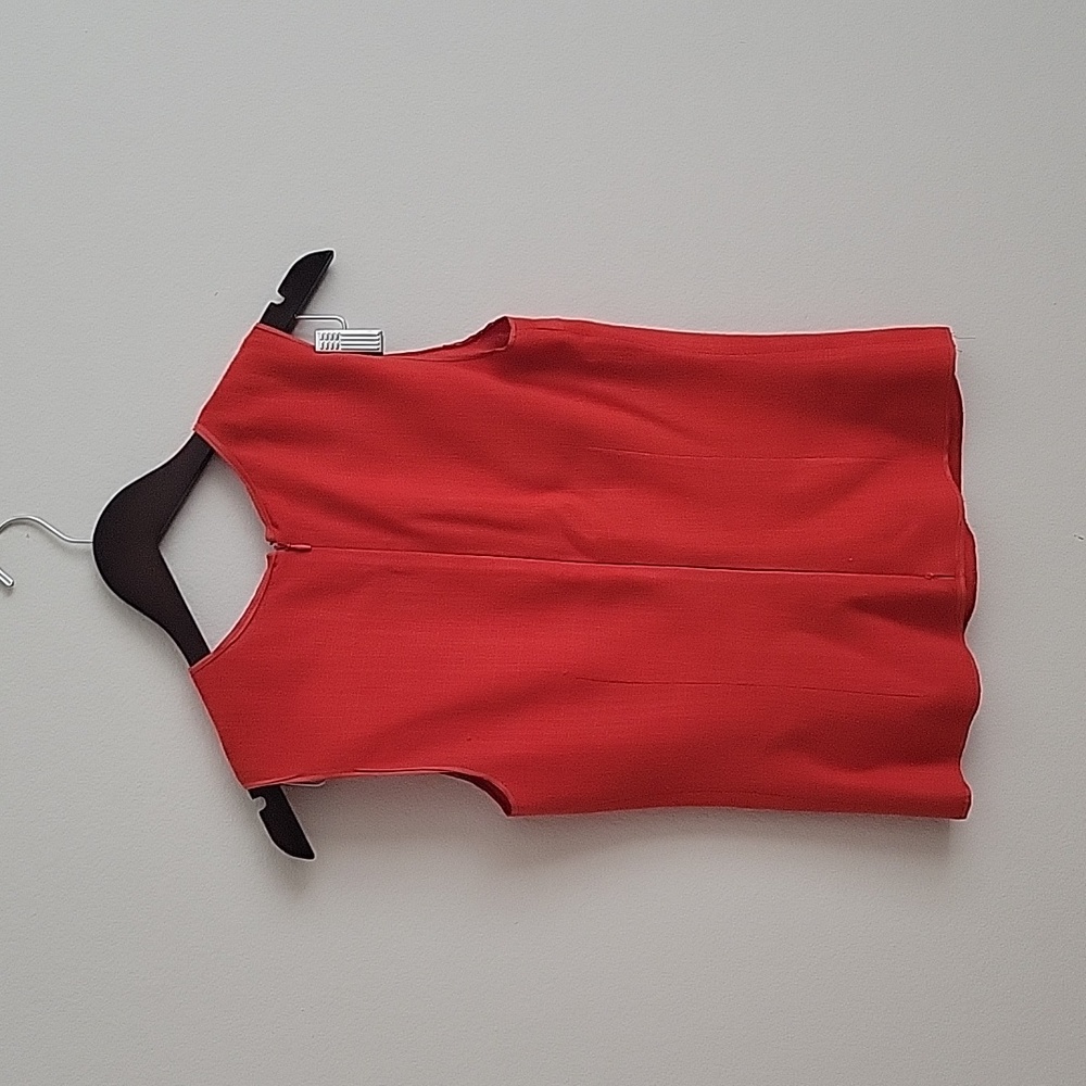 Prada Vintage 90's Sleeveless Linen Top Size - Picture 5 of 10